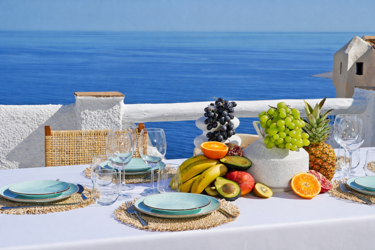 Terraza con vistas al mar