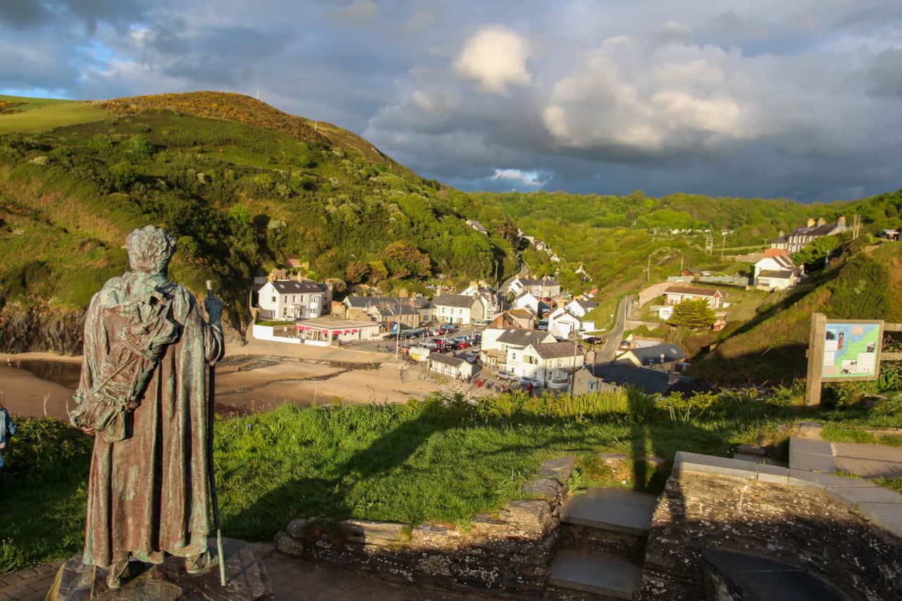Llangrannog village
