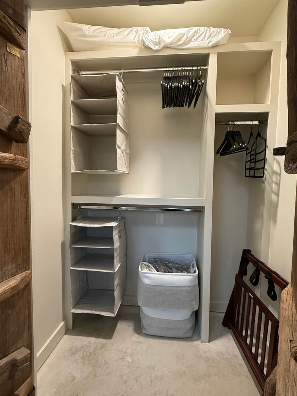 Spacious closet w/ storage options