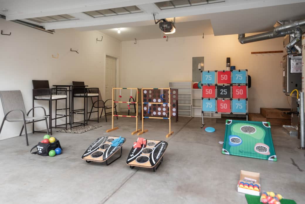 Double Garage Game room - we are always adding new games and fun here!