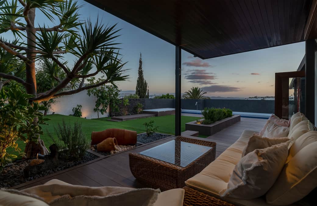 Terraza atardecer 
