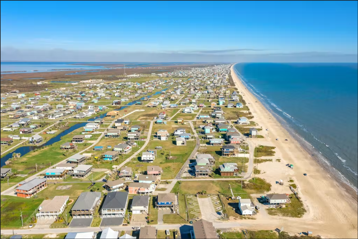 27 miles of  beach of Bolivar Peninsula is waiting for you!