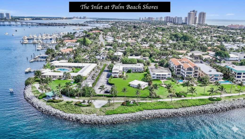 Bird’s-eye view of the property