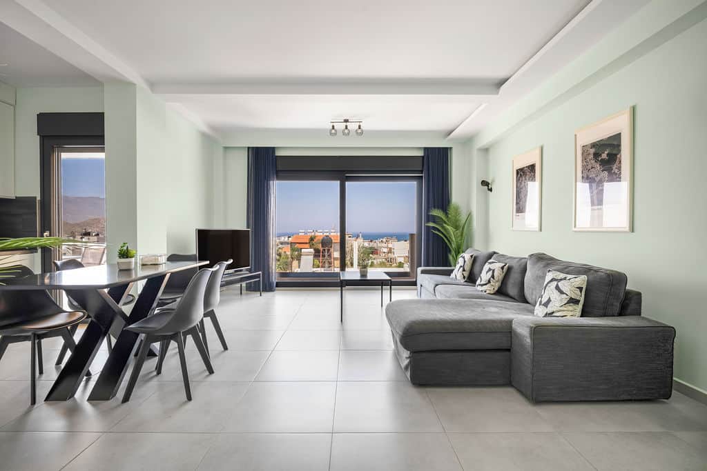 Living and Dining area with Seaview Living and Dining area with Seaview