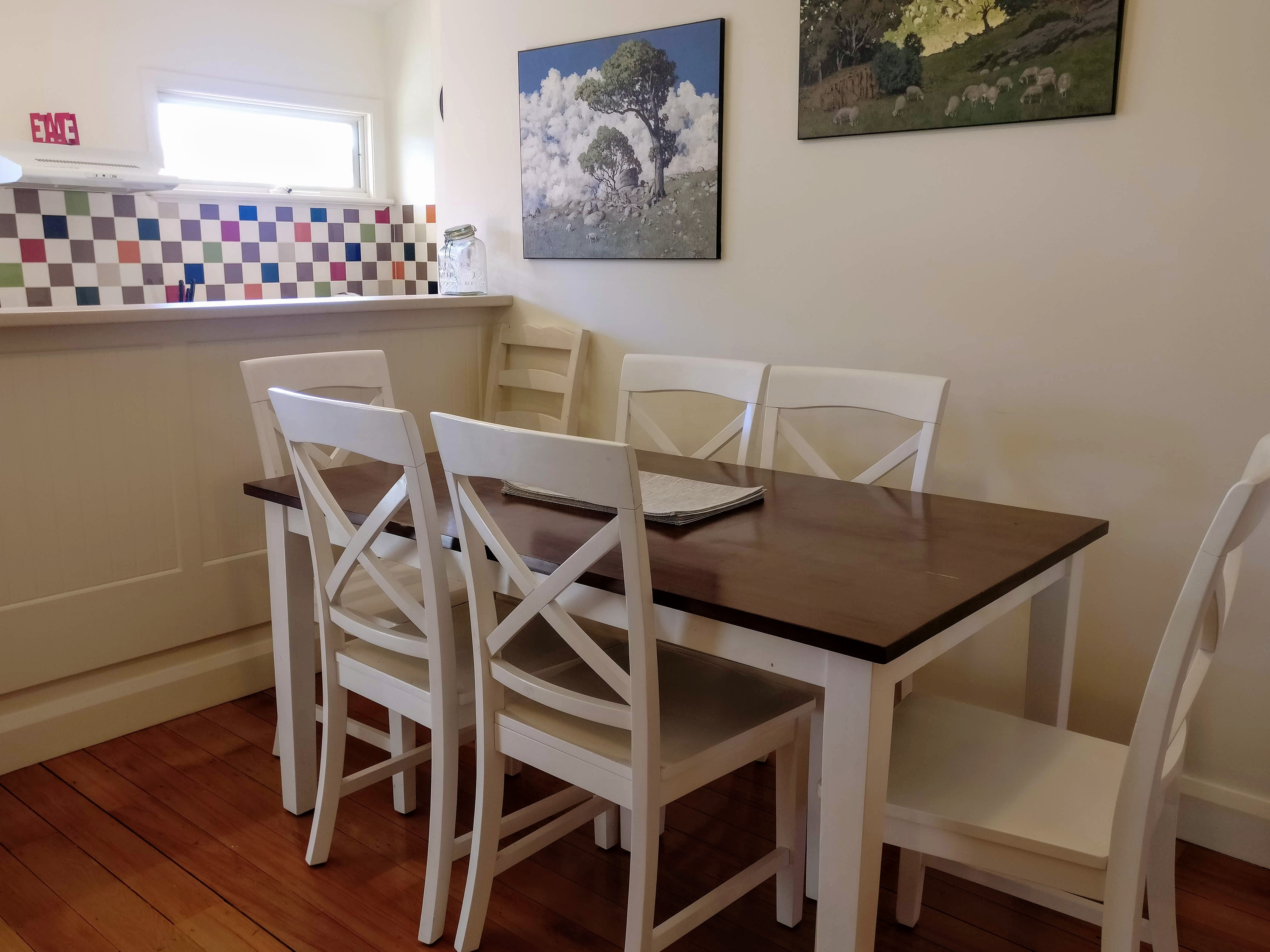 Dining table great for entertaining