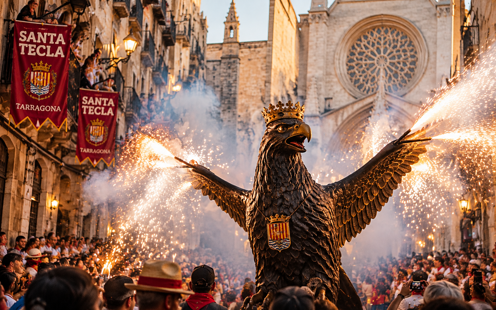 Santa Tecla traditional procession through the historic streets of Tarragona