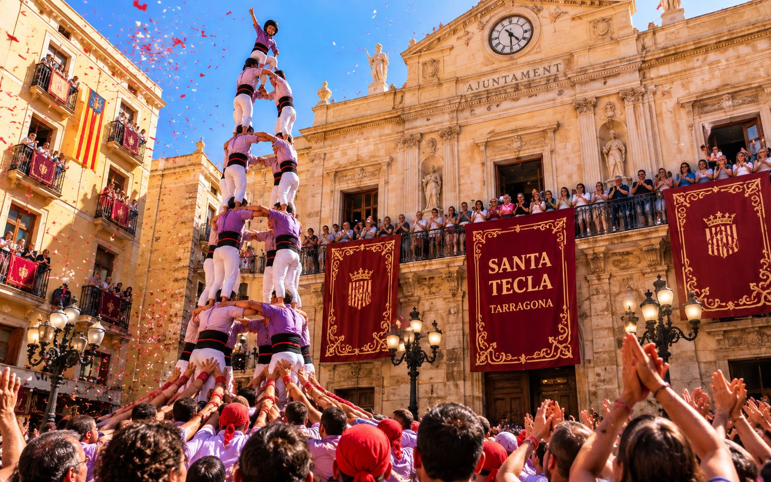 Traditional Santa Tecla festivities in the Part Alta of Tarragona