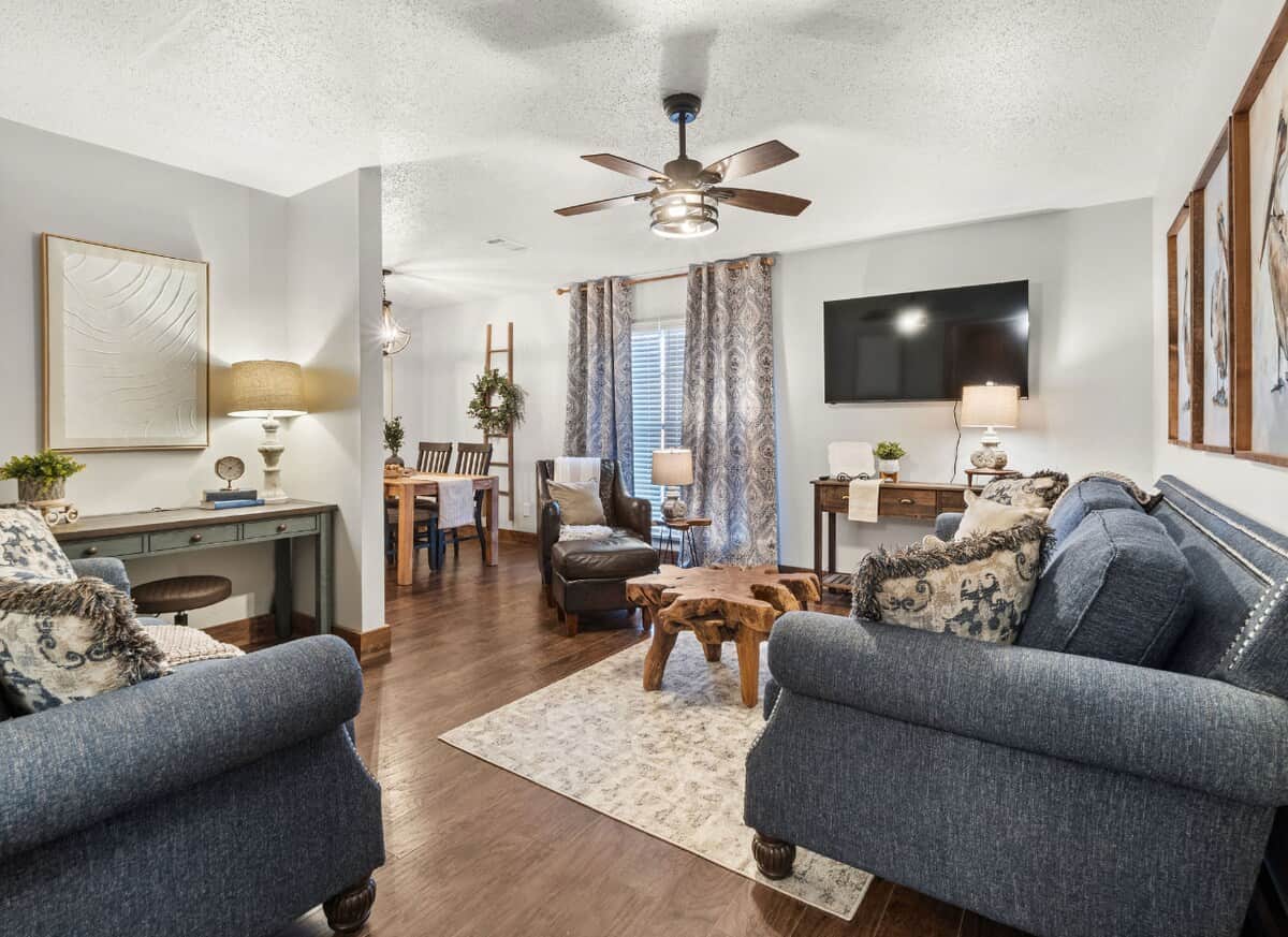Open floor plan allows for a very spacious and open feel