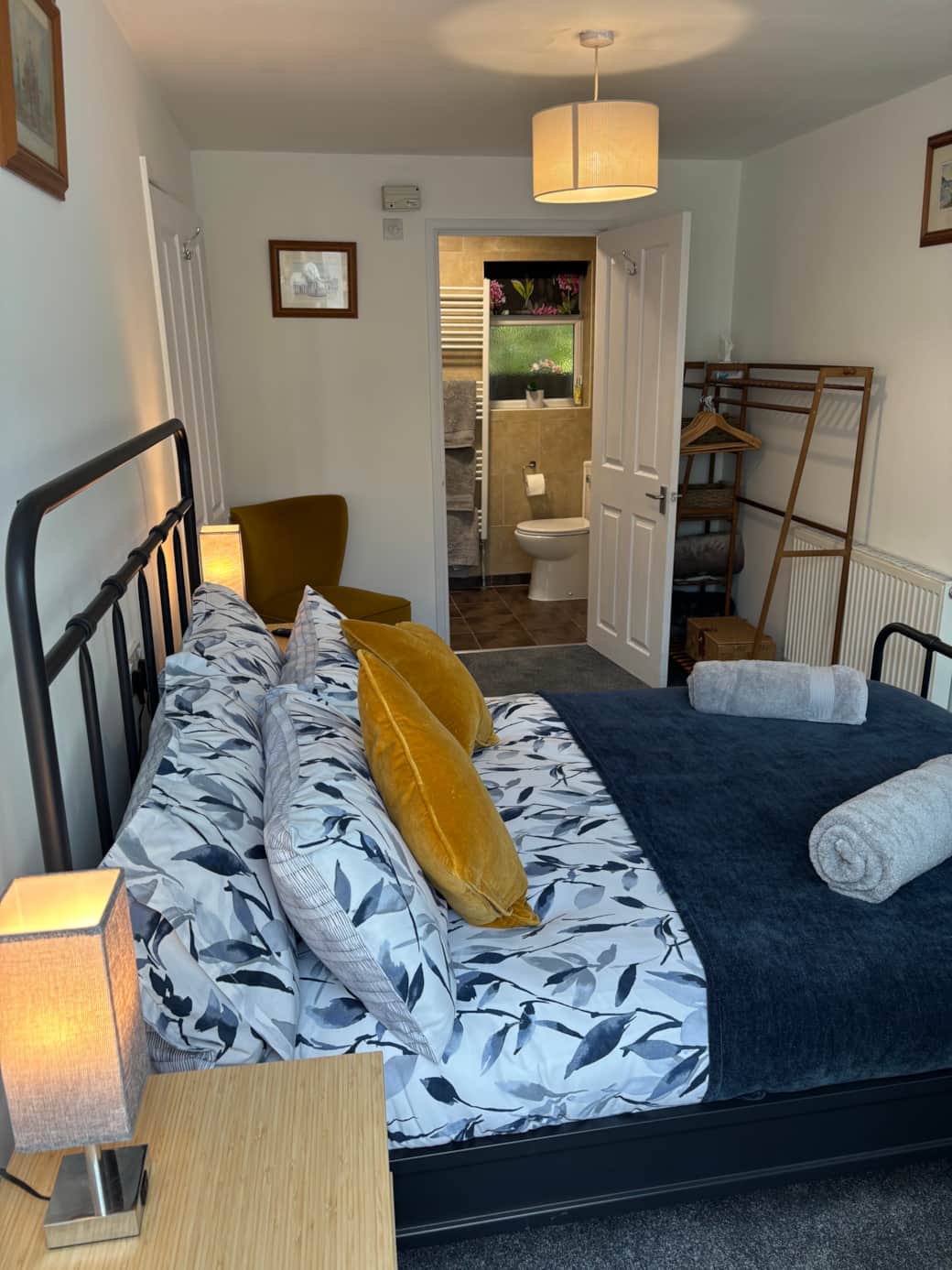 Bedroom with hanging space and room to relax