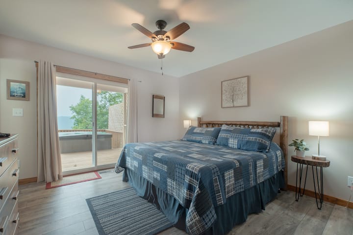 Sleep like royalty in our secluded mountain hideaway with spacious king beds.