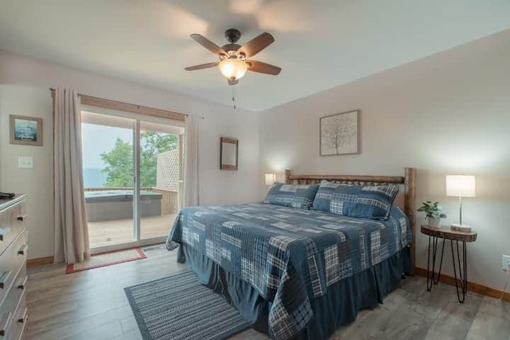 Sleep like royalty in our secluded mountain hideaway with spacious king beds.