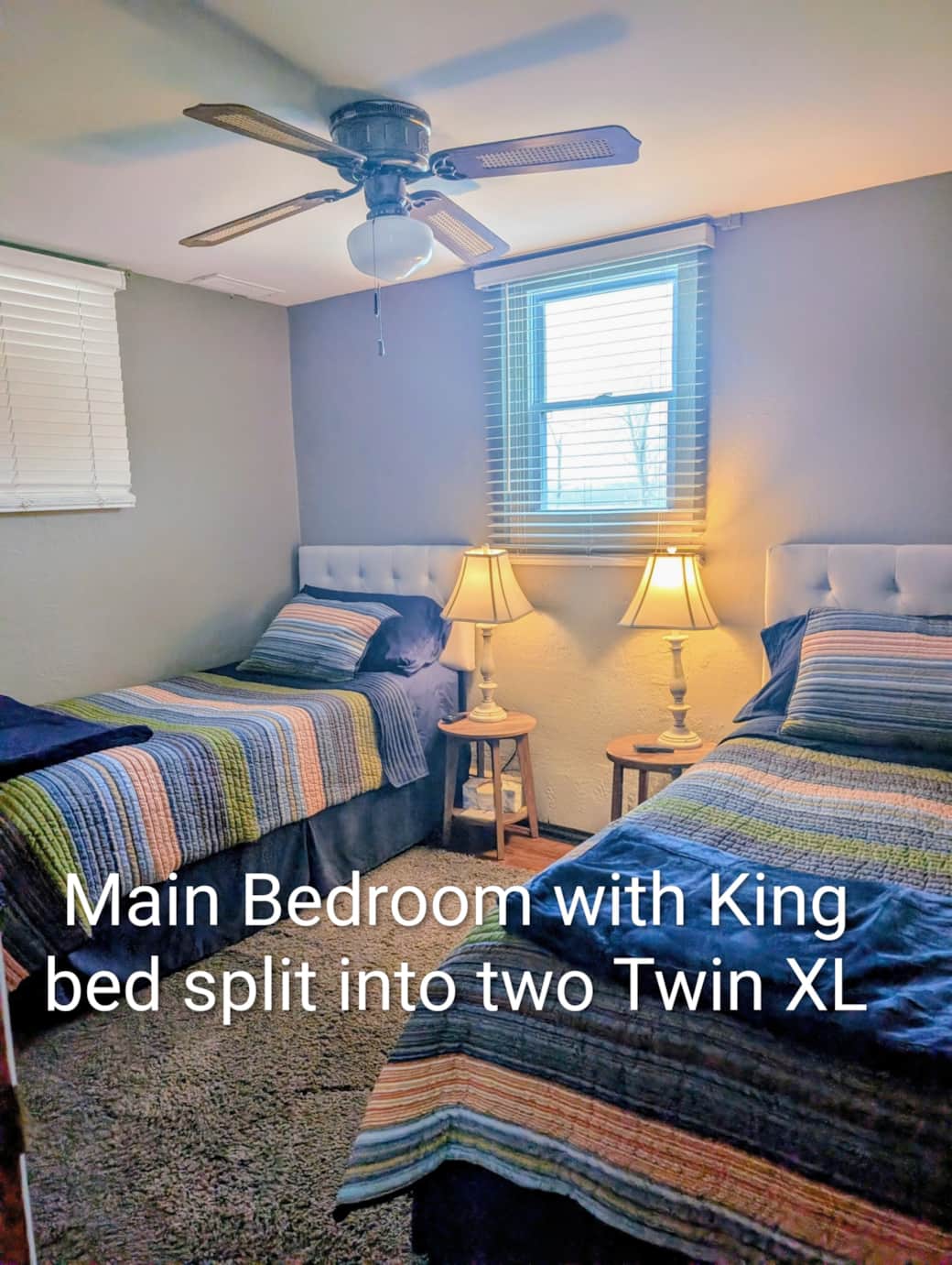 Main Bedroom - 2 Twin XL Beds (split King bed) Optional