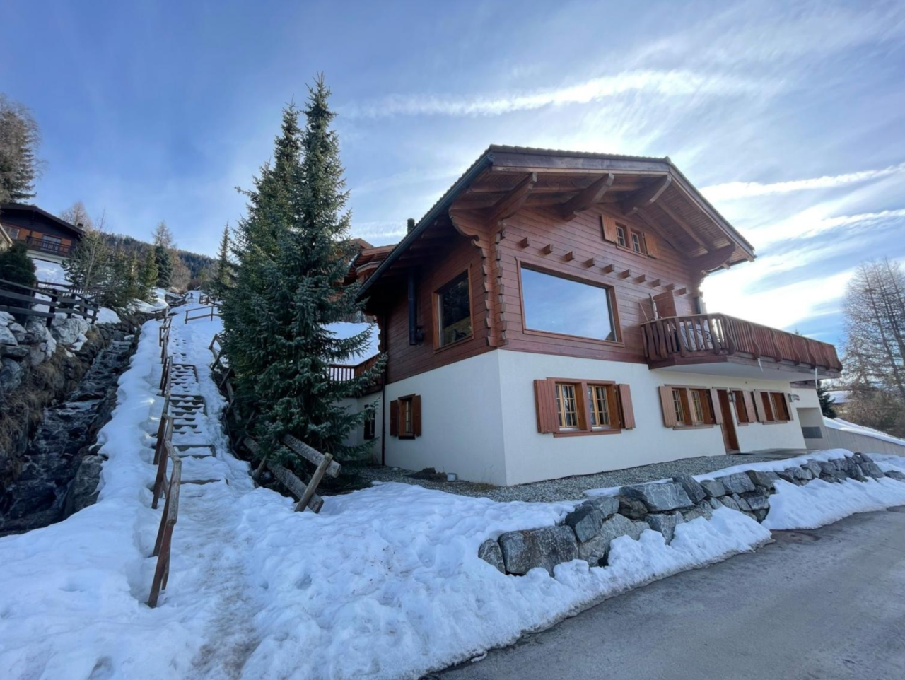 Welcome! Our beautiful wooden chalet combines traditional Swiss architecture with modern comfort
