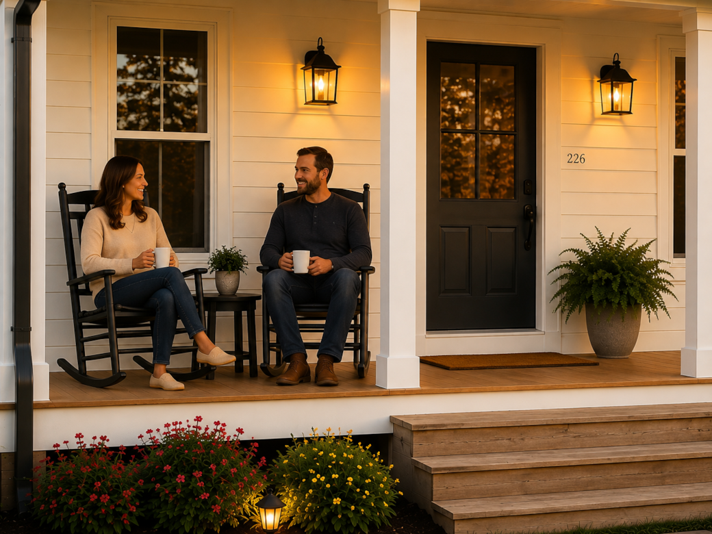 Covered front porch