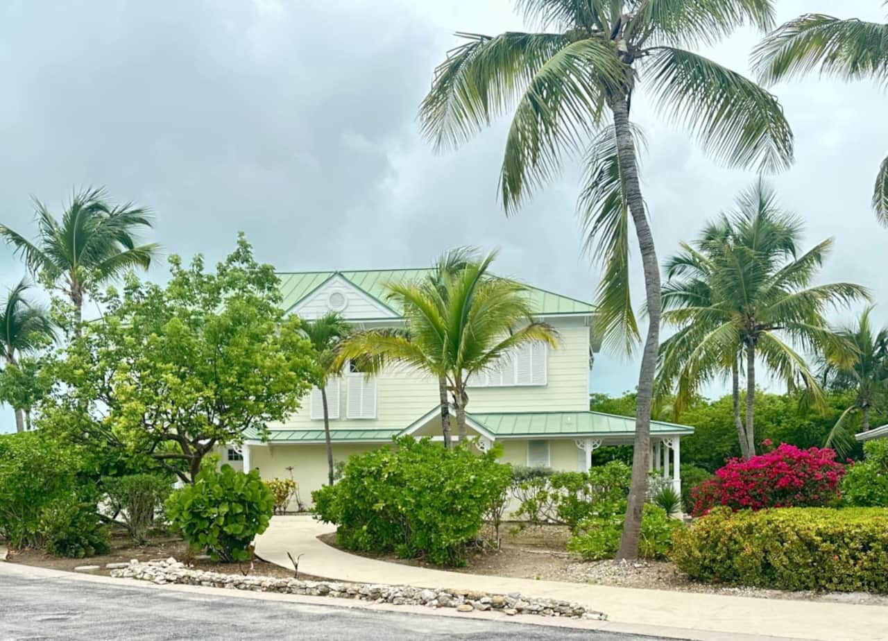 Villa Exterior View from Hedge