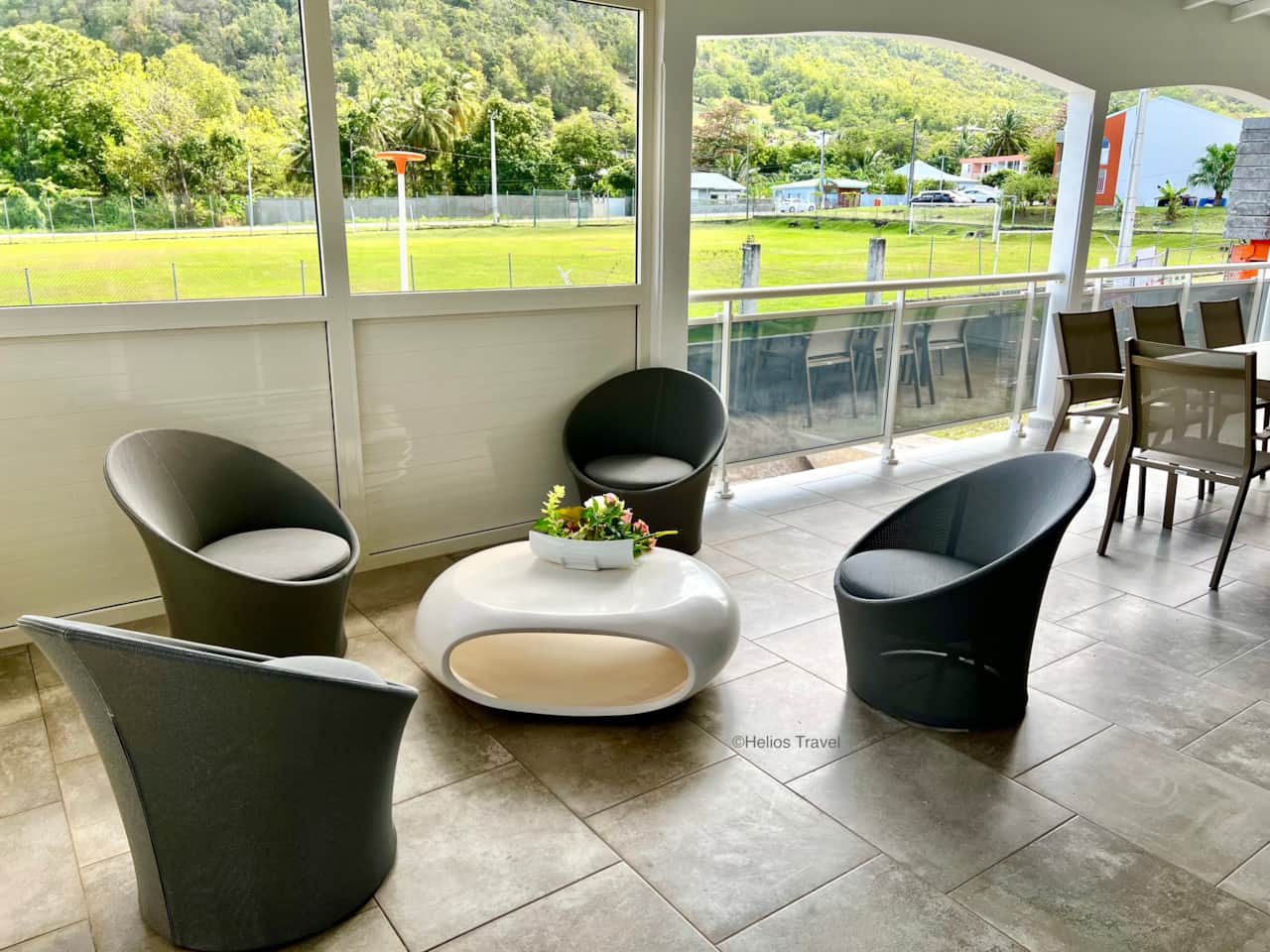 La terrasse de la villa Hibiscus 3 chambres