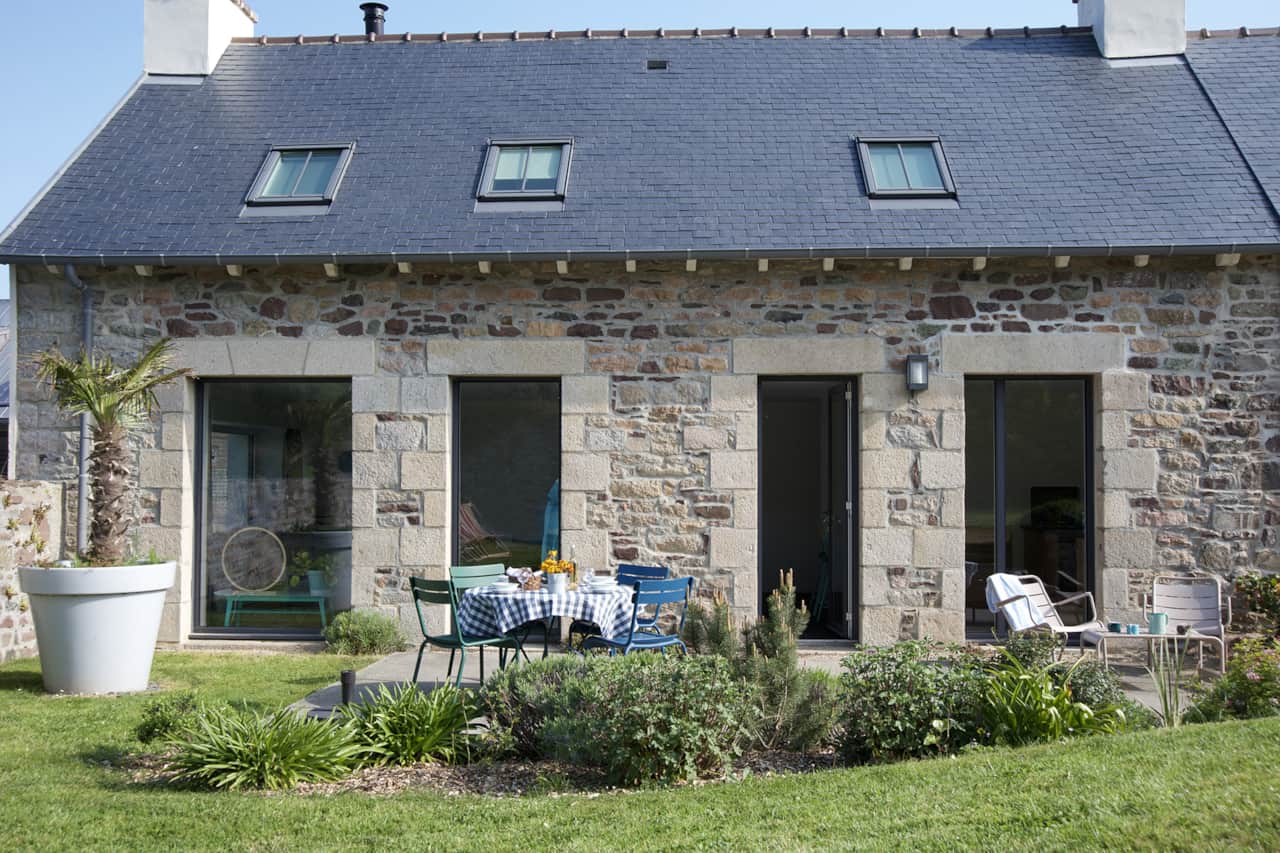 La terrasse de la maison de mamie, ancienne maison de pêcheur restaurée