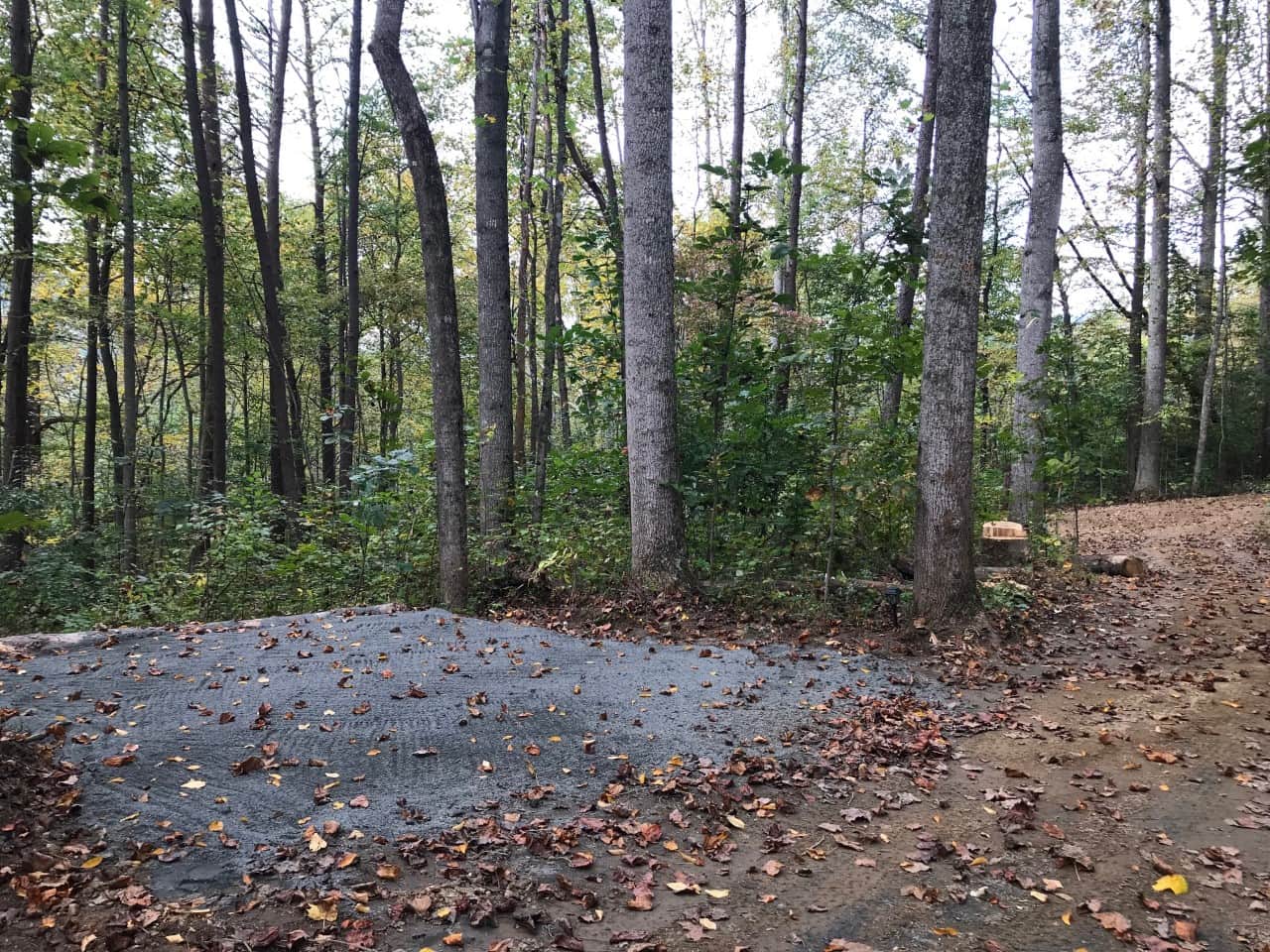 The campsite has three large level tent pads and plenty of room for hammocks