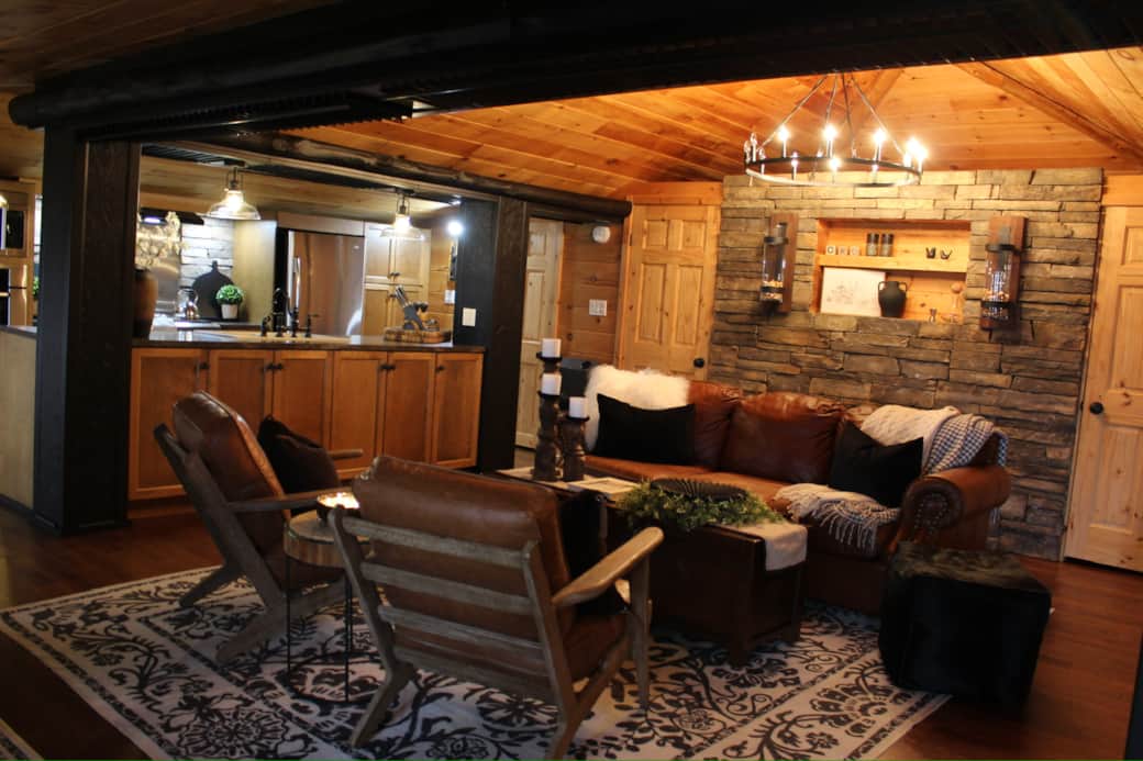 Cabin # 1 Living Area Cabin # 1 Living Area