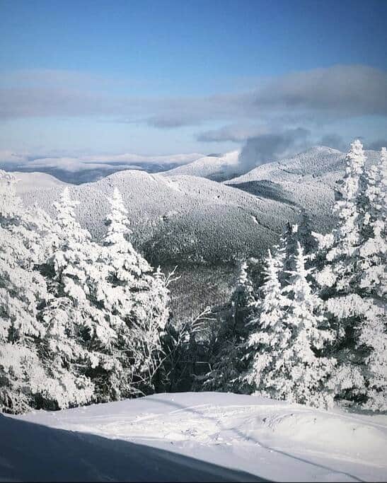 Beautiful snow covered landscape