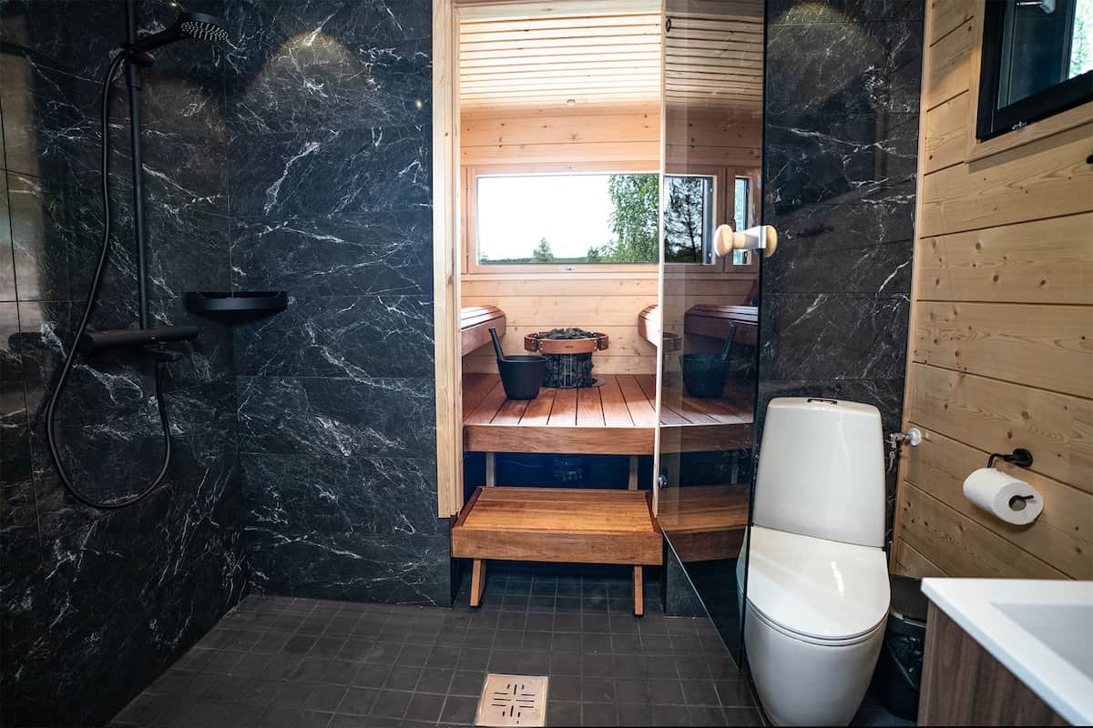 Bathroom. Shampoo, conditioner, and body wash.