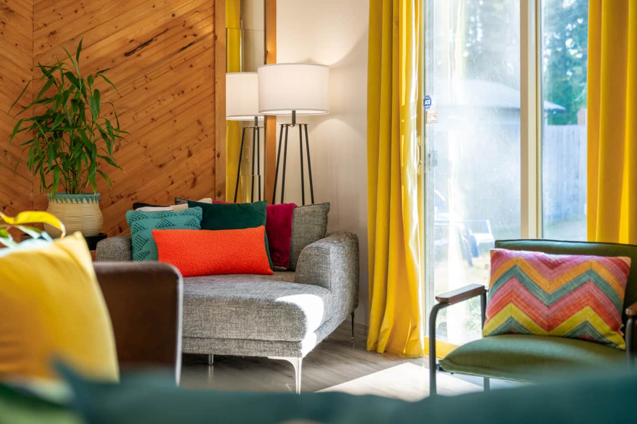 Comfy chaise lounge for reading