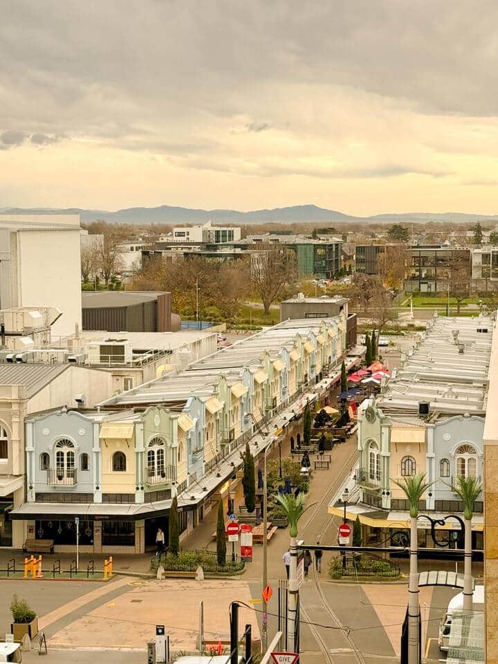 Morning view from apartment balcony down the pedestrian only iconic New Regent Street