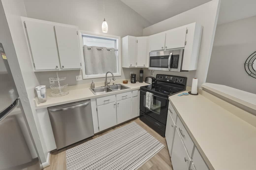 Fully stocked kitchen 