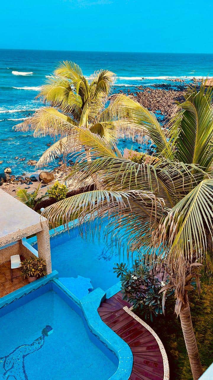 Vue terrasse chambre 5 côté mer