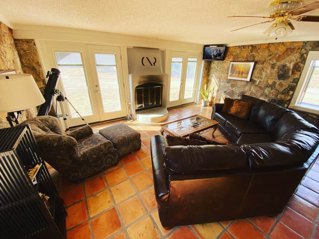 West Side Vintage Rock Living Room & Newberry Ranch Branded Fireplace West Side Vintage Rock Living Room & Newberry Ranch Branded Fireplace
