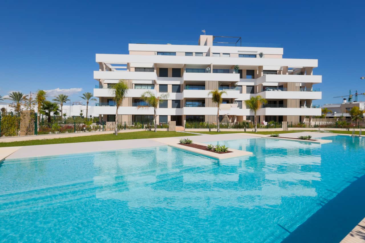 Resort Pool & Building View 1