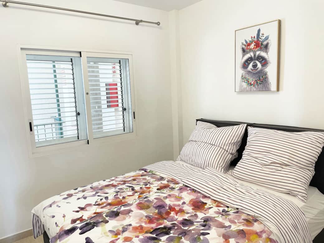 Schlafzimmer Nr. 2 mit zusammengestellten Betten