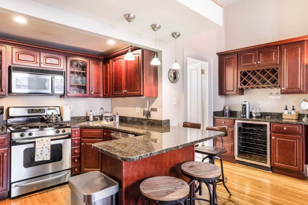 Kitchen Counter and Stools