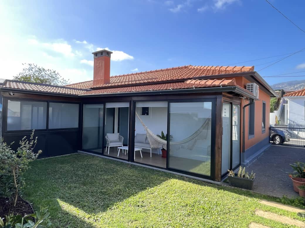 Back of the house with garden