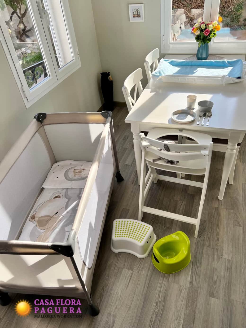 Equipment for toddlers (on request)