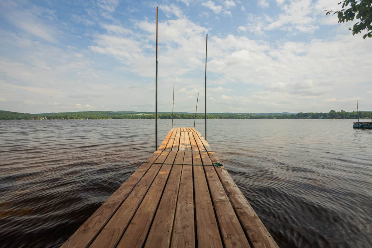 Quay and lake