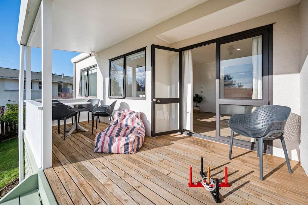 Unwind and enjoy chilling on the back deck