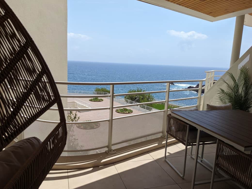 vue mer depuis le balcon