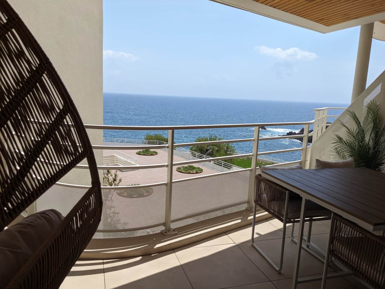 vue mer depuis le balcon