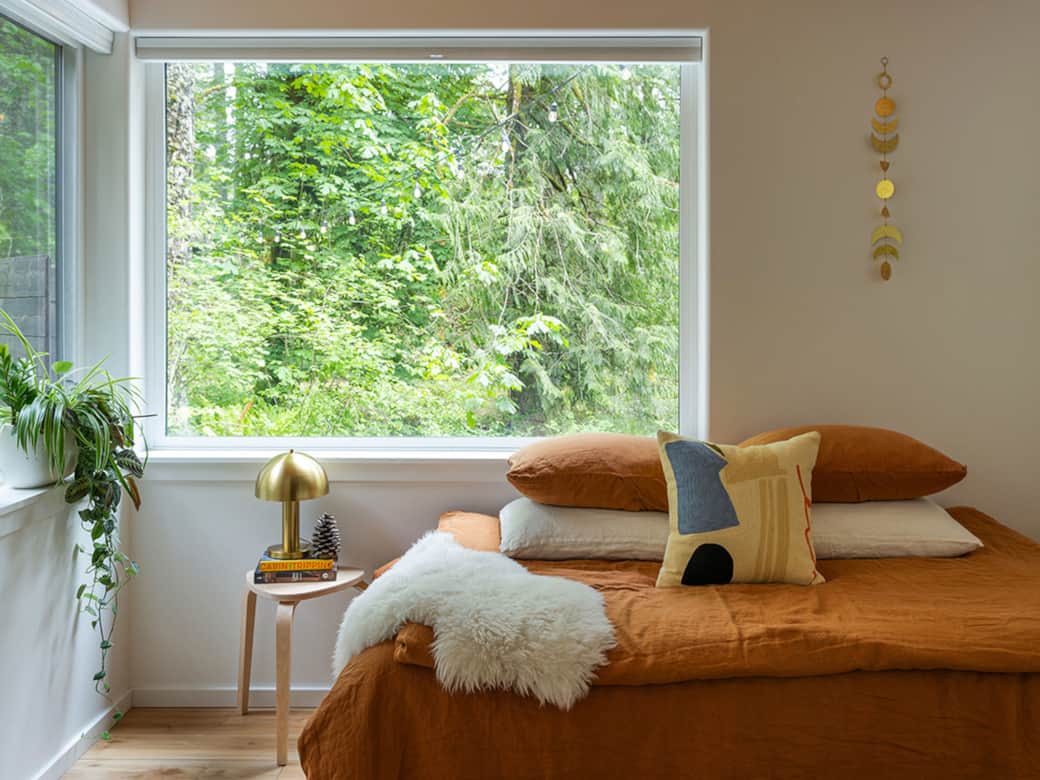 Bonus bedroom with forest views Bonus bedroom with forest views
