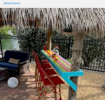 Its Tiki Time by the pool