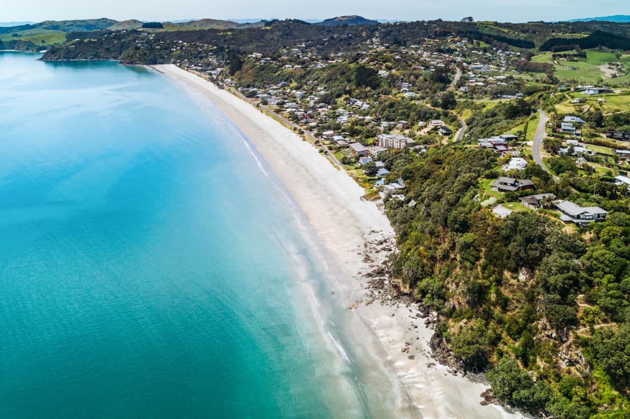 ONETANGI BEACH FROM WEST