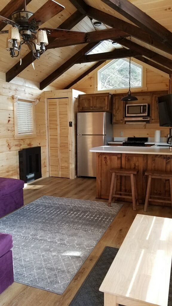 Park Model Log Cabin Tiny Homes Vacation Home In Carroll