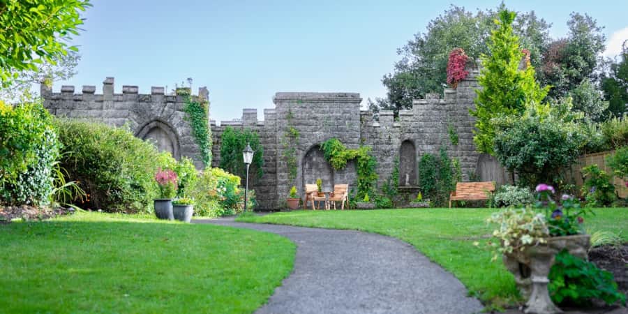 The walled Secret Garden at Lonsdale House
