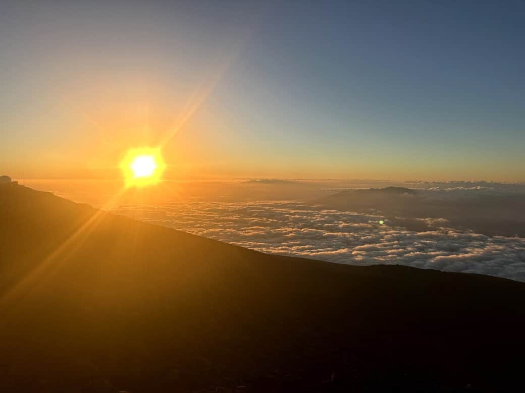 Sunset on the top of Haleakala