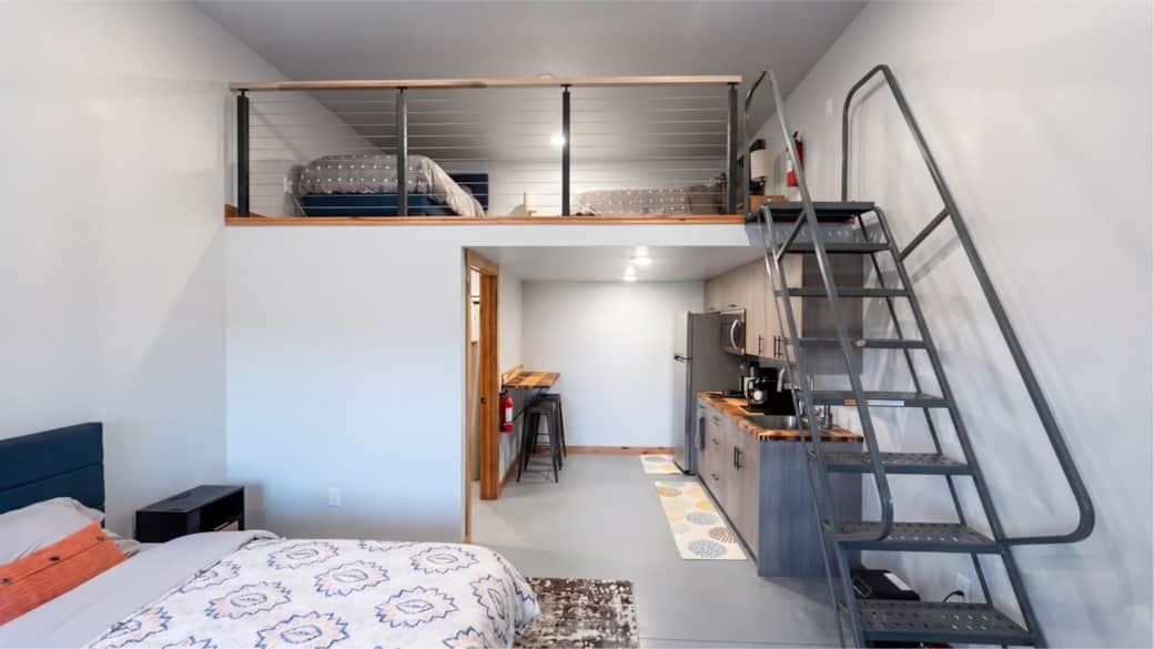 Spacious master featuring a luxury king-sized bed in the Black Hills, SD.