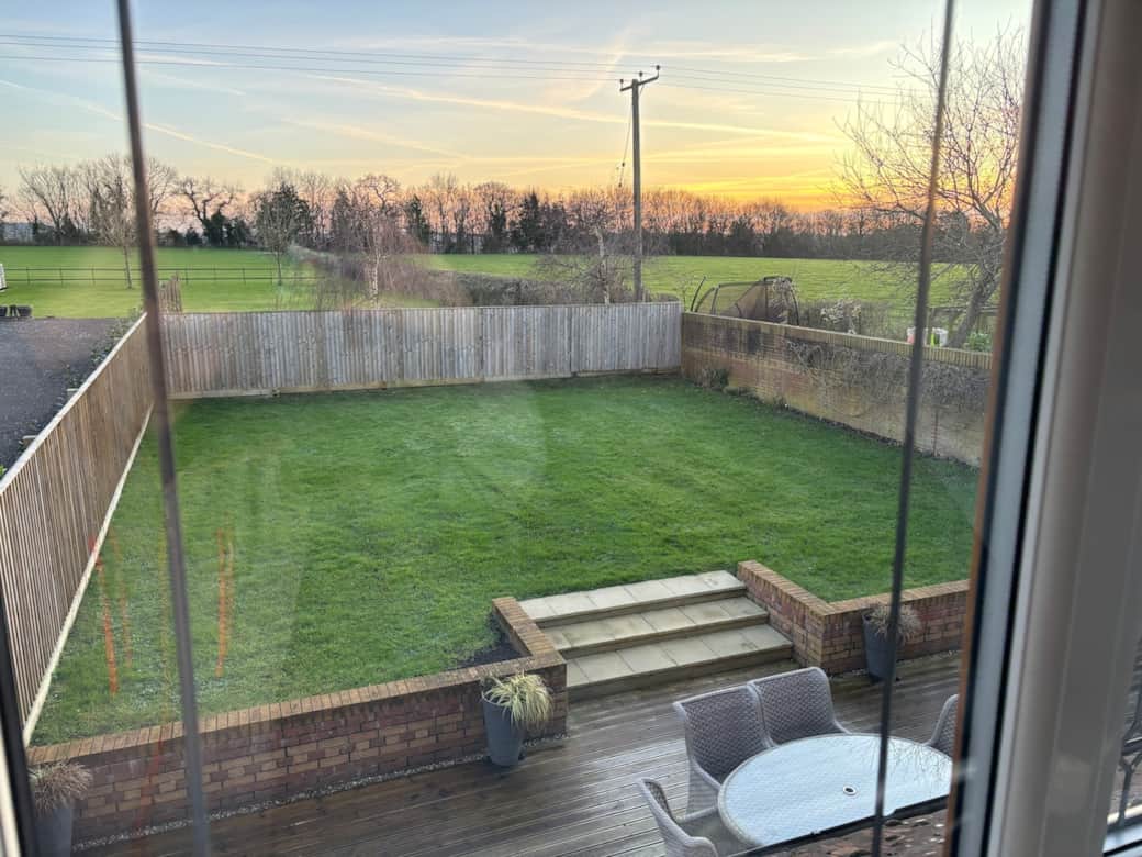 View from back double bedroom