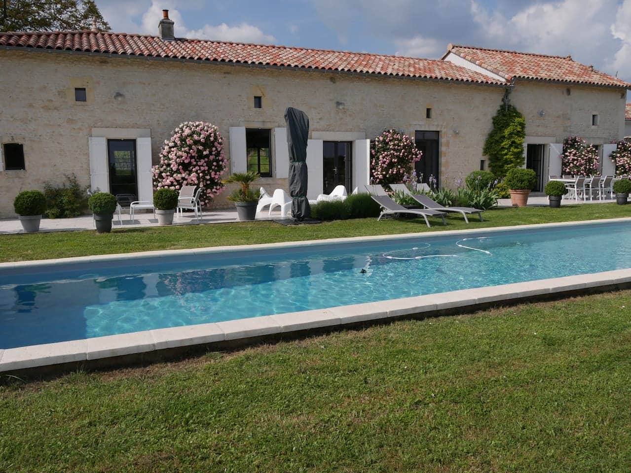 Haus, Terrasse, Swimmingpool