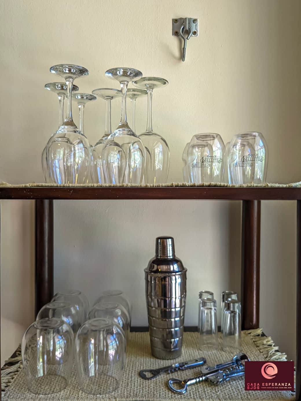 Bar located in dining area