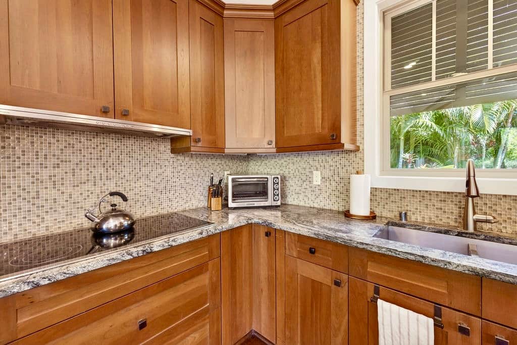 Light and bright kitchen ready for your morning smoothie or coffee routine.